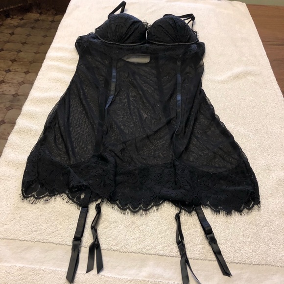 Fredericks of Hollywood garter chemise L - Picture 8 of 8